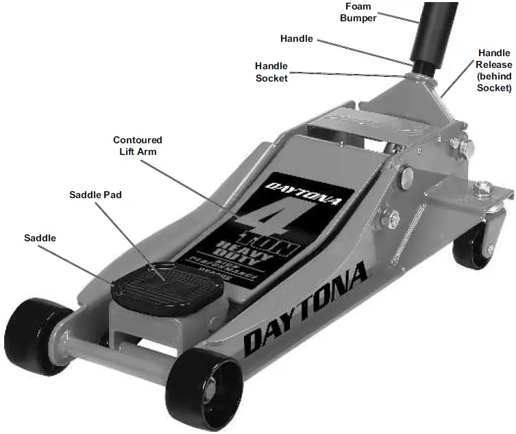 HARBOR FREIGHT DS400S Daytona Heavy Duty Car Jack 06