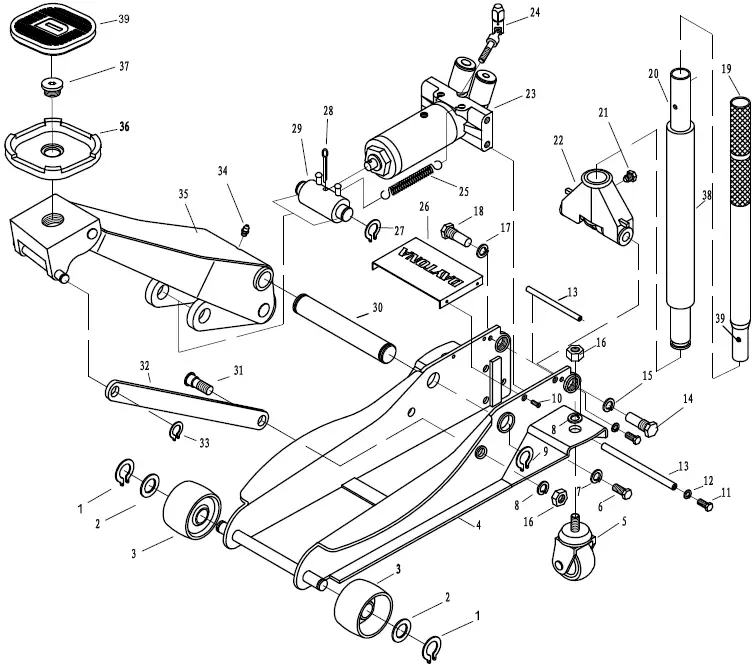 HARBOR FREIGHT DS400S Daytona Heavy Duty Car Jack 12