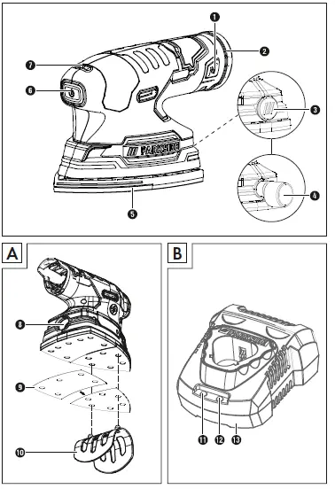 PARKSIDE-PAMS-12-A1-Cordless-Detail-Sander-12V-1