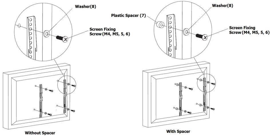 avsl SF201 Fixed TV Wall Brackets-FIG5