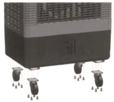 electriQ STORM100E Powerful Evaporative Air Cooler - INSTALLATION