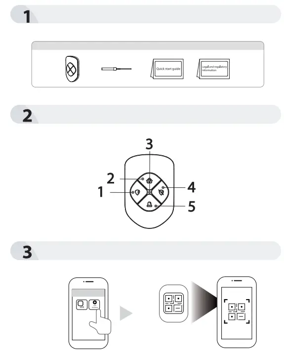 dahua 50131-1 Wireless Keyfob fig