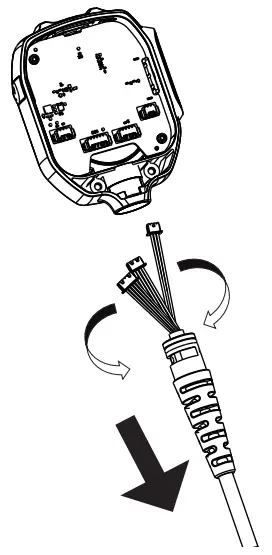 MOTOROLA PMMN4131 RM730 IMPRES -2 Remove the cable