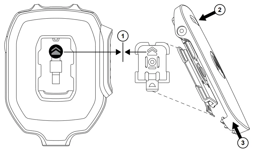 MOTOROLA PMMN4131 RM730 IMPRES -Attaching Swivel Clip