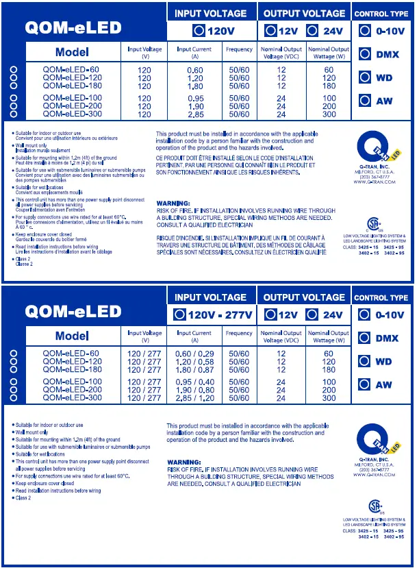 Q-TRAN QOM-eLED+DMX LED Power Supply 16
