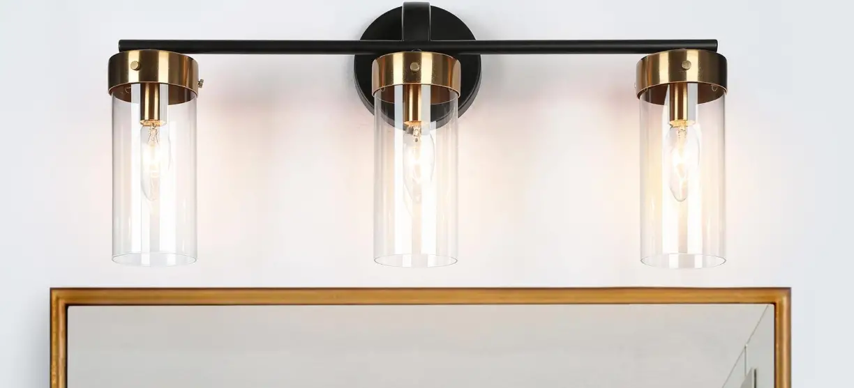 Zevni A04767w3 Conny 21.5-in 3-light Black/brass Modern/contemporary Vanity Light Instruction Manual