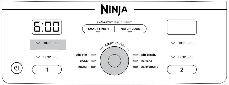 2 To resume cooking, press center of dial again.