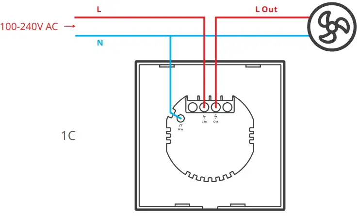 Appliance wiring instruction: