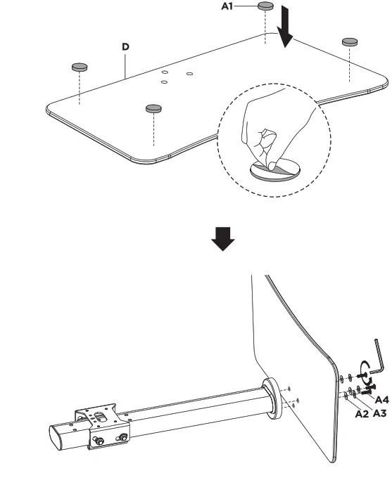 alza APW-EGTTS310B 32 Inch TV Stand - 3