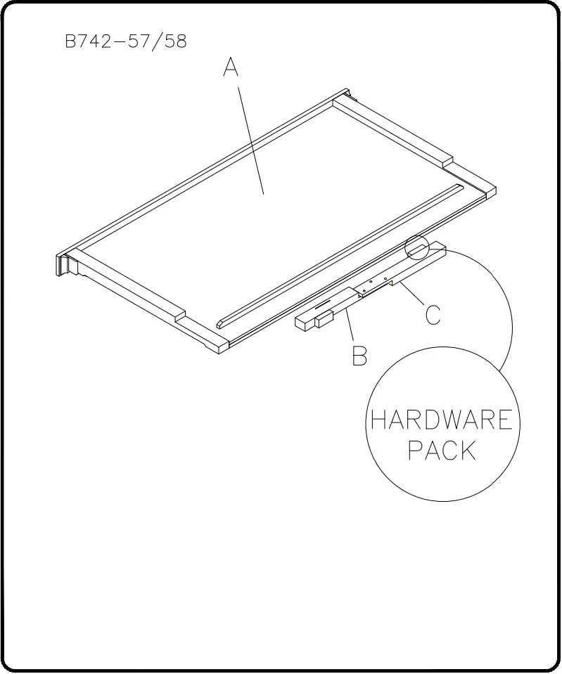 ASHLEY B74254 Robbinsdale Queen Panel Footboard - fig 1