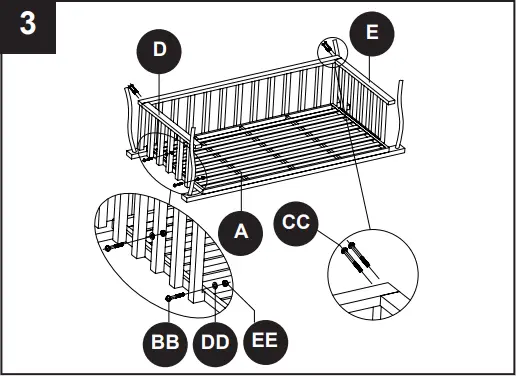 allen plus roth GSS00405A Mclean Hanging Daybed C3