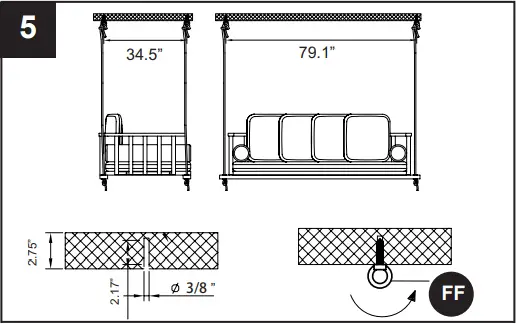 allen plus roth GSS00405A Mclean Hanging Daybed C5