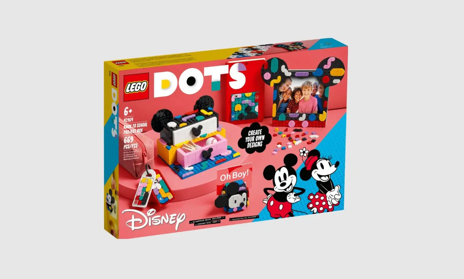 Lego 41964 Mickey Mouse And Minnie Mouse Back-to-school Project Box Instructions