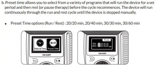 FIG 26 Cold and Heat Therapy Settings.JPG