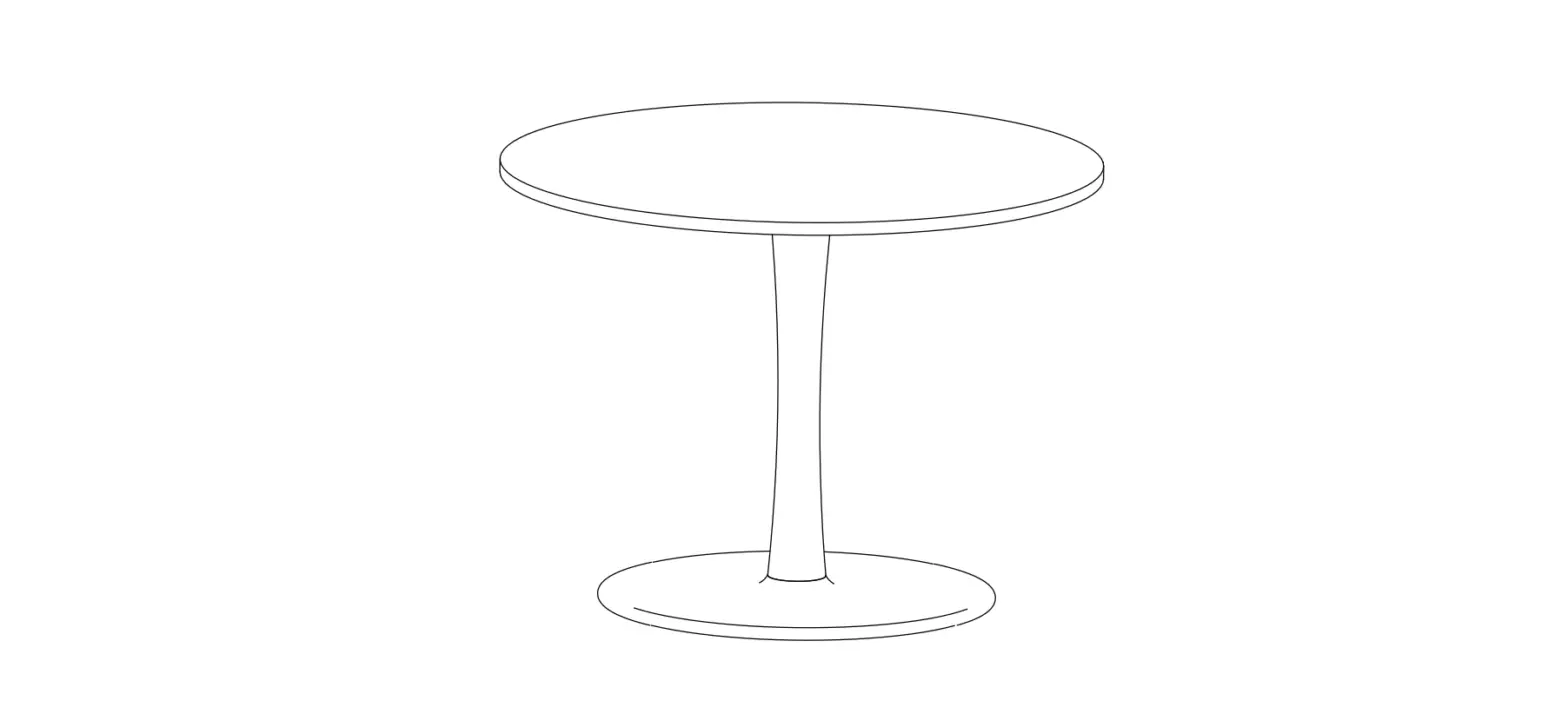 Jaxpety Hg61h0622 Modern Round White Tulip Pedestal Table User Manual