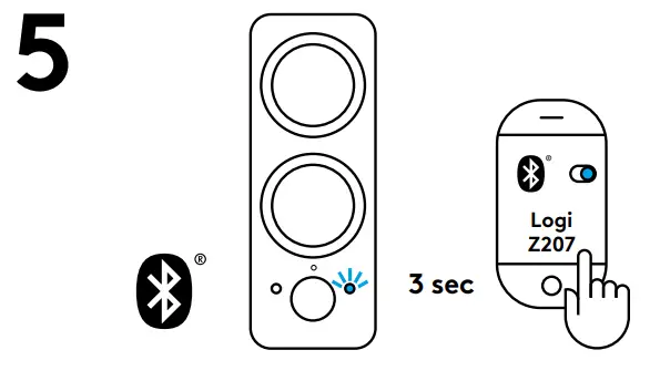 logitech Bluetooth Speakers Computer Z207 -fig 3