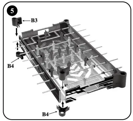 FOOTBALL TABLE ASSEMBLY INSTRUCTIONS