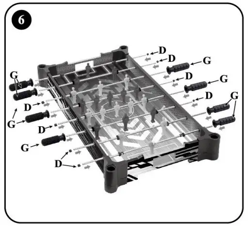 FOOTBALL TABLE ASSEMBLY INSTRUCTIONS