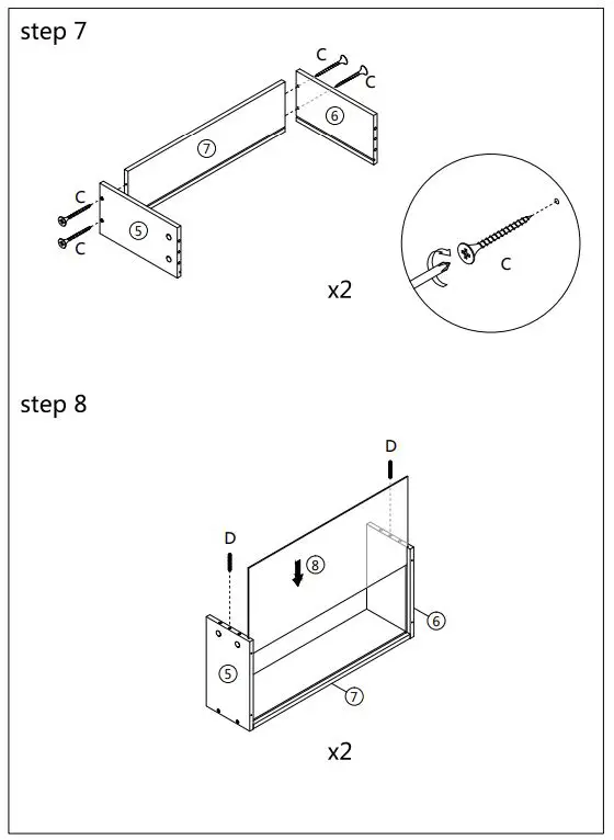COSTWAY JZ10082 Stackable 2-Drawer Horizontal Organizer-fig7