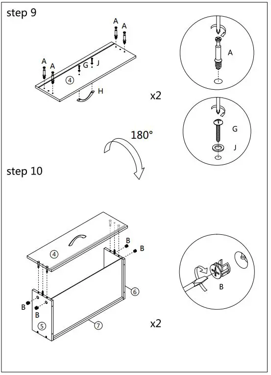 COSTWAY JZ10082 Stackable 2-Drawer Horizontal Organizer-fig8