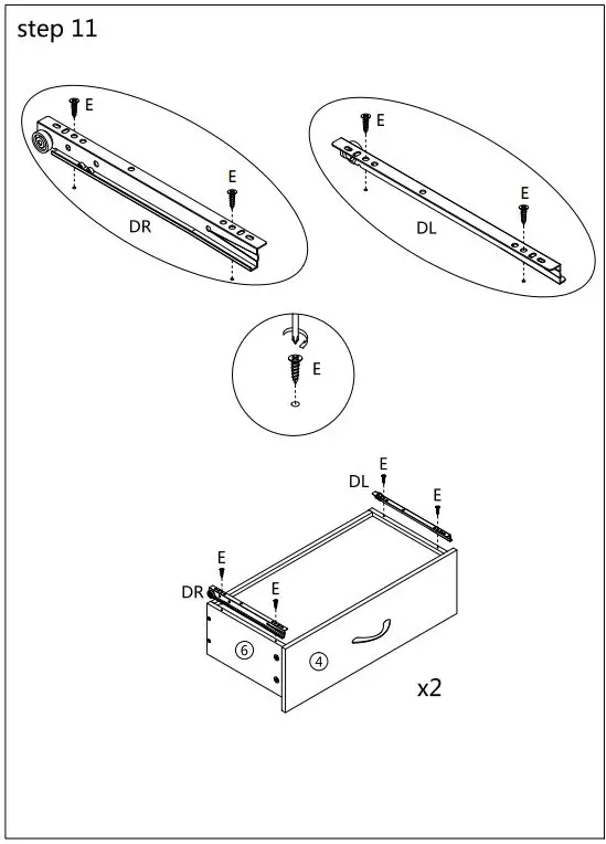 COSTWAY JZ10082 Stackable 2-Drawer Horizontal Organizer-fig9