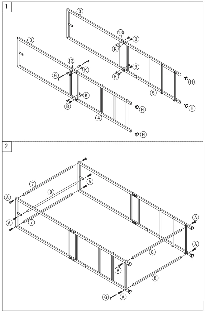 FRAPOW 2000100035 6 Drawers with Standing Closet Organizer - Fig 2
