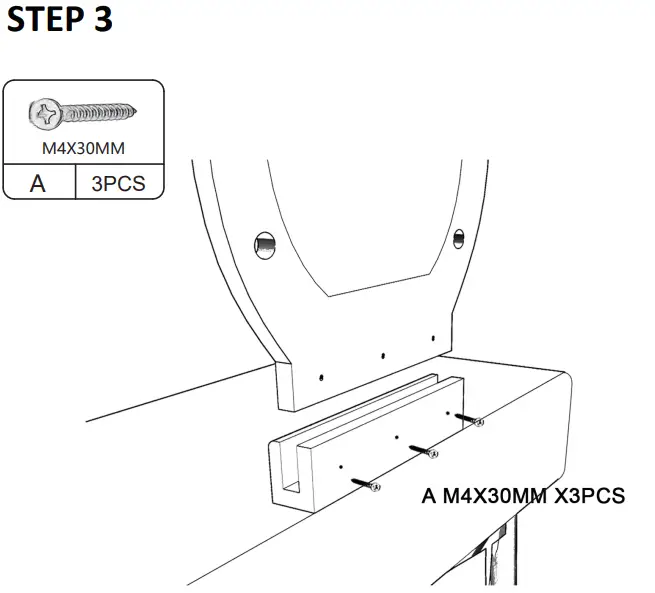 JAXPETY HG61A0869 Rustic Country 2-Drawer Wood Makeup Vanity Set - PRODUCT ASSEMBLY 1