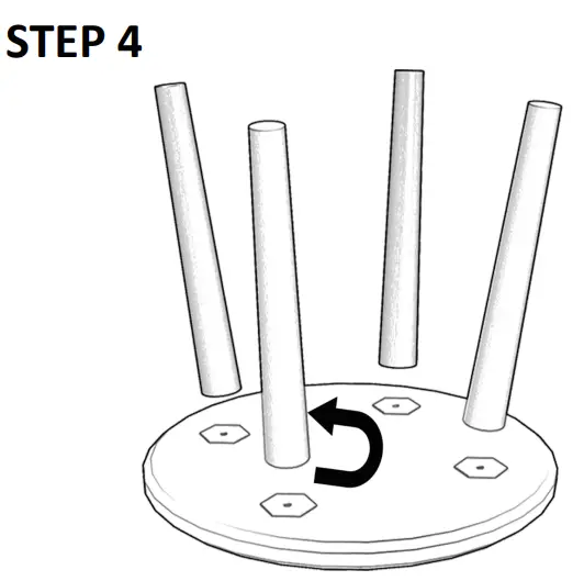 JAXPETY HG61A0869 Rustic Country 2-Drawer Wood Makeup Vanity Set - PRODUCT ASSEMBLY 2