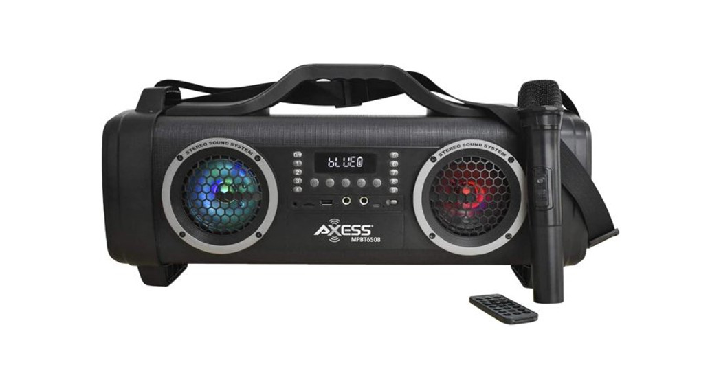 Axess Mpbt6508 Double 4”bluetooth Media Player Speaker User Manual