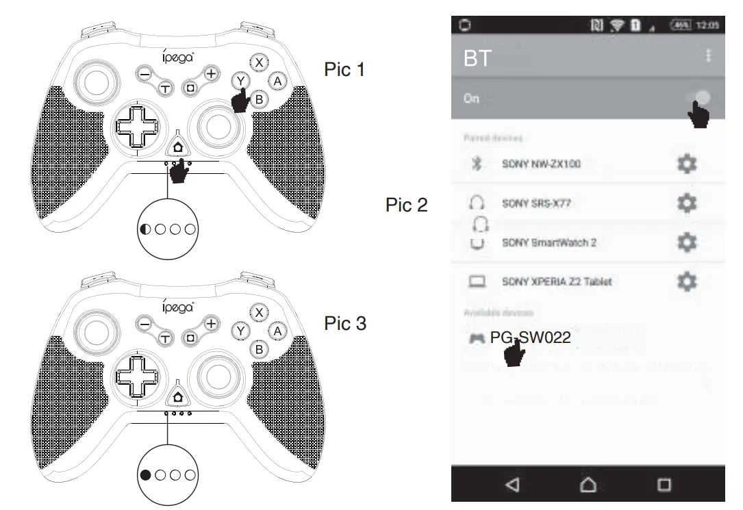 ipega PG-SW022 Bluetooth Wireless Gamepad - figure 4