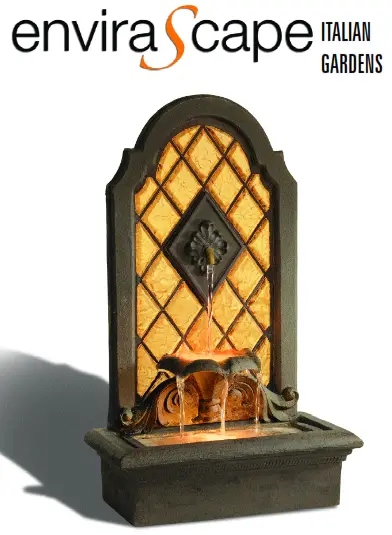 Homedics WFL-ITL EnviraScape Italian Gardens Illuminated Tabletop Relaxation Fountain - I L L U M I N A T E D R E L A X A T I O N F O U N T A I N