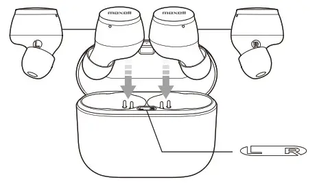 maxell MXH-BTW510 Bluetooth Wireless Earphone- Connection diagram 2