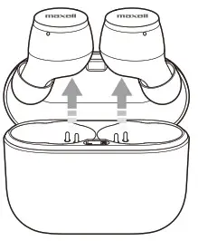 maxell MXH-BTW510 Bluetooth Wireless Earphone- Pairing and connecting