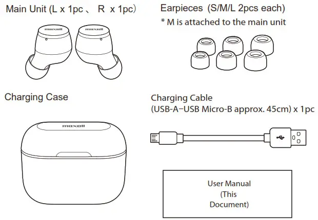 maxell MXH-BTW510 Bluetooth Wireless Earphone