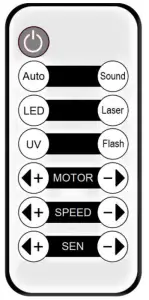 qtx 151 597UK Derby Laser UV Strobe Effect - remote control