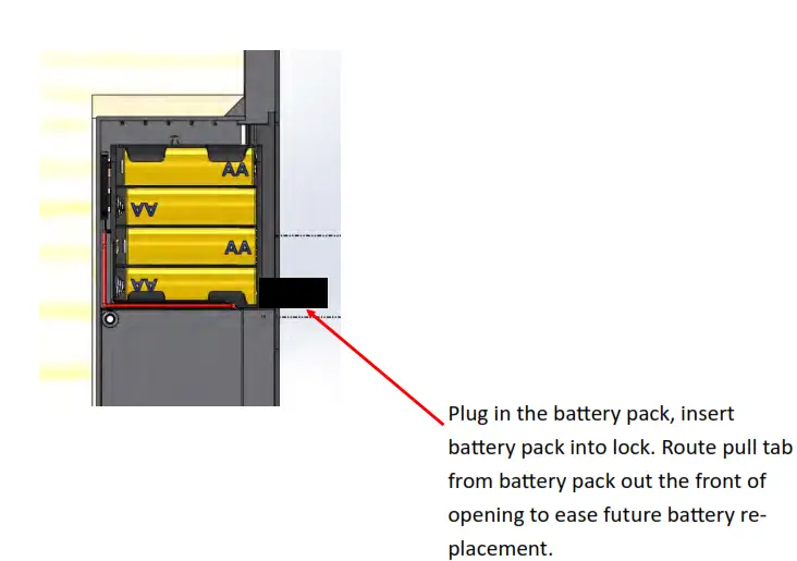 ENDURA ESYNC1 Residential Electronic Lock with BT - battery pack