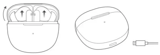 QCY HT03 True Wireless Active Noise Cancelling Earbuds - LED