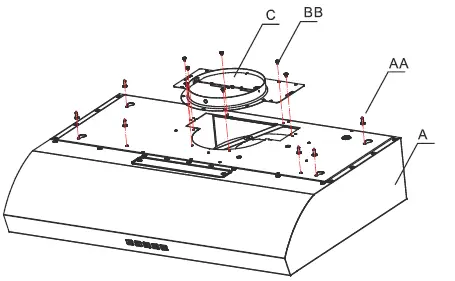 HAUSLANE UC-B017SS Kitchen Range Hood 10