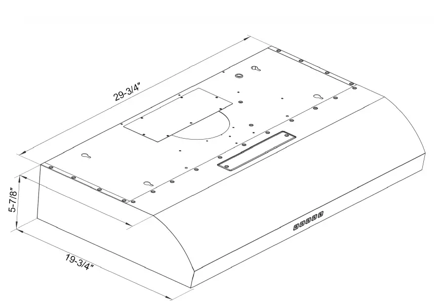 HAUSLANE UC-B017SS Kitchen Range Hood 4