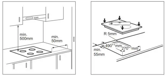 Electrolux LHR3233CK Domino Electric Hob 30cm - Assembly