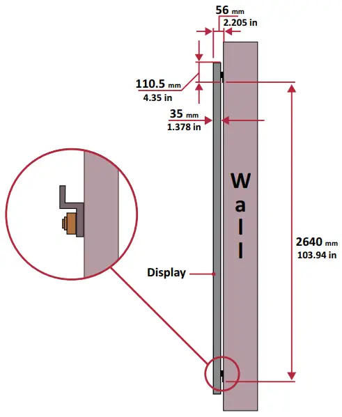 ViewSonic LD216 251 All In One Direct View LED Display - Brackets