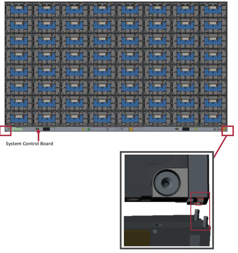 ViewSonic LD216 251 All In One Direct View LED Display - Locking Bolt 1