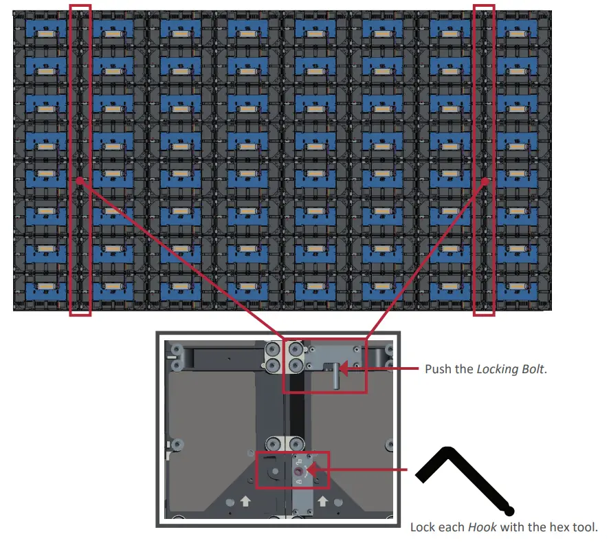 ViewSonic LD216 251 All In One Direct View LED Display - Locking Bolt