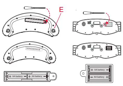 anko Combo Walker - Battery installation