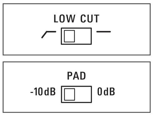 audio technica AT2035 Cardioid Condenser Microphone - s Switch