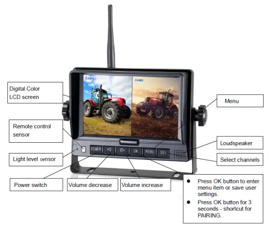 STONKAM HDW Wireless Color LCD Monitor fig 2