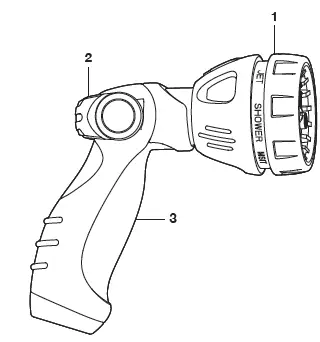 AQUAJOE AJHN101 Multi-Spray Hose Nozzle 1