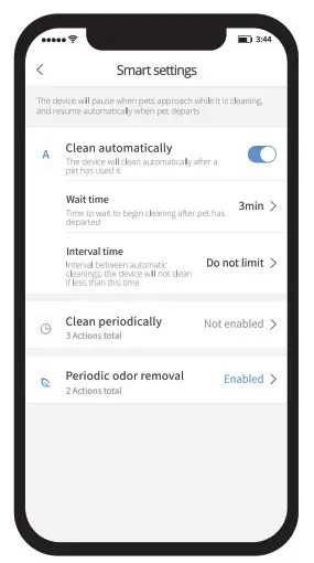 PETKIT P9901 Air Magicube Smart Odor Eliminator - use the app