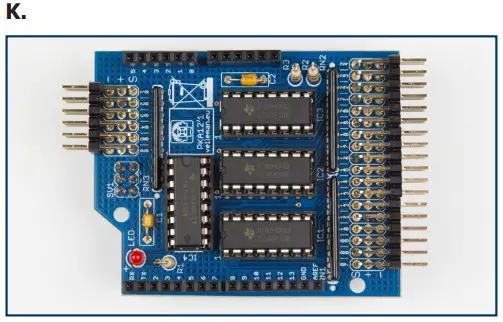 velleman Analog Input Extension Shield - Mind the directio2n