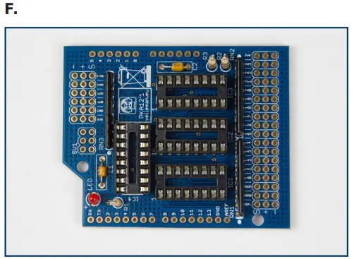 velleman Analog Input Extension Shield - Mind the direction o